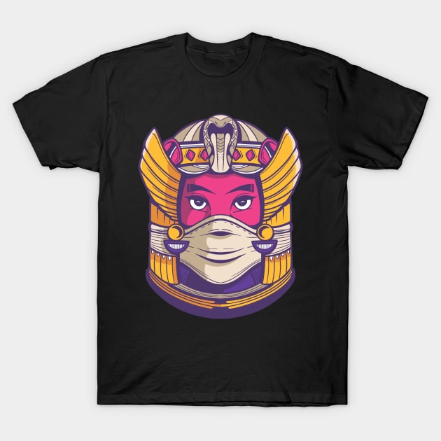 ancient Egypt cleopatra wearing mask T-Shirt by Midoart